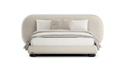 Modern King Size Modern Bed – Premium Solid Wood Frame