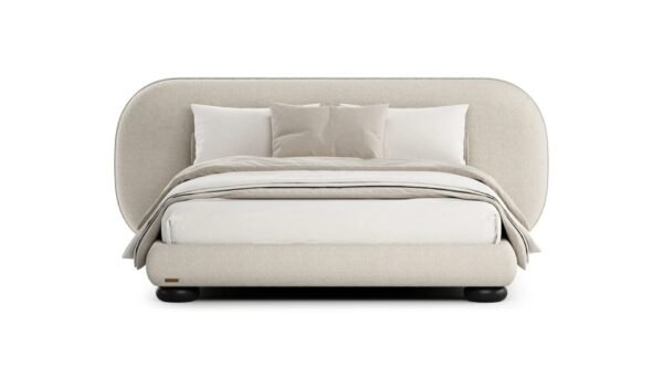 Modern King Size Modern Bed – Premium Solid Wood Frame