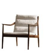 Wooden Armchair with Cushioned Upholstery - Image 2