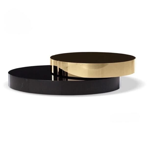 Round Coffee Table – 110 cm & 80 cm Dual Tier