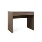 Writing Desk with Drawer – Light Walnut - Image 3