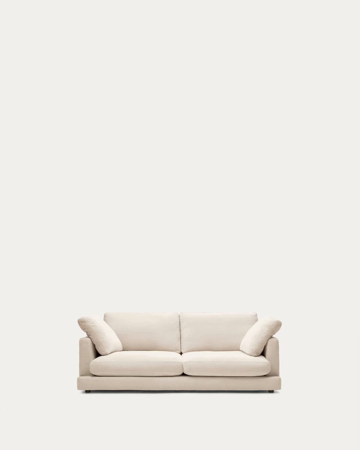 Artimes 3‑Seater Beige Chenille Sofa - Image 3