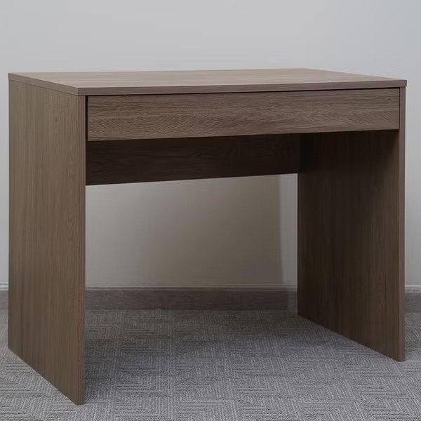 Writing Desk with Drawer – Light Walnut