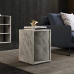 Italian Marble Side Table – 40 × 40 × 55 cm - Image 2