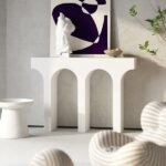 Console Table – 120×30×85 cm Wood Painted Finish - Image 3
