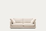 Artimes 3‑Seater Beige Chenille Sofa