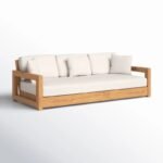 Baroon Melrose Teak Outdoor Sofa - Image 6