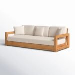 Baroon Melrose Teak Outdoor Sofa - Image 8