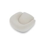 Upholstered Armchair – Plush Curved Accent - Image 6