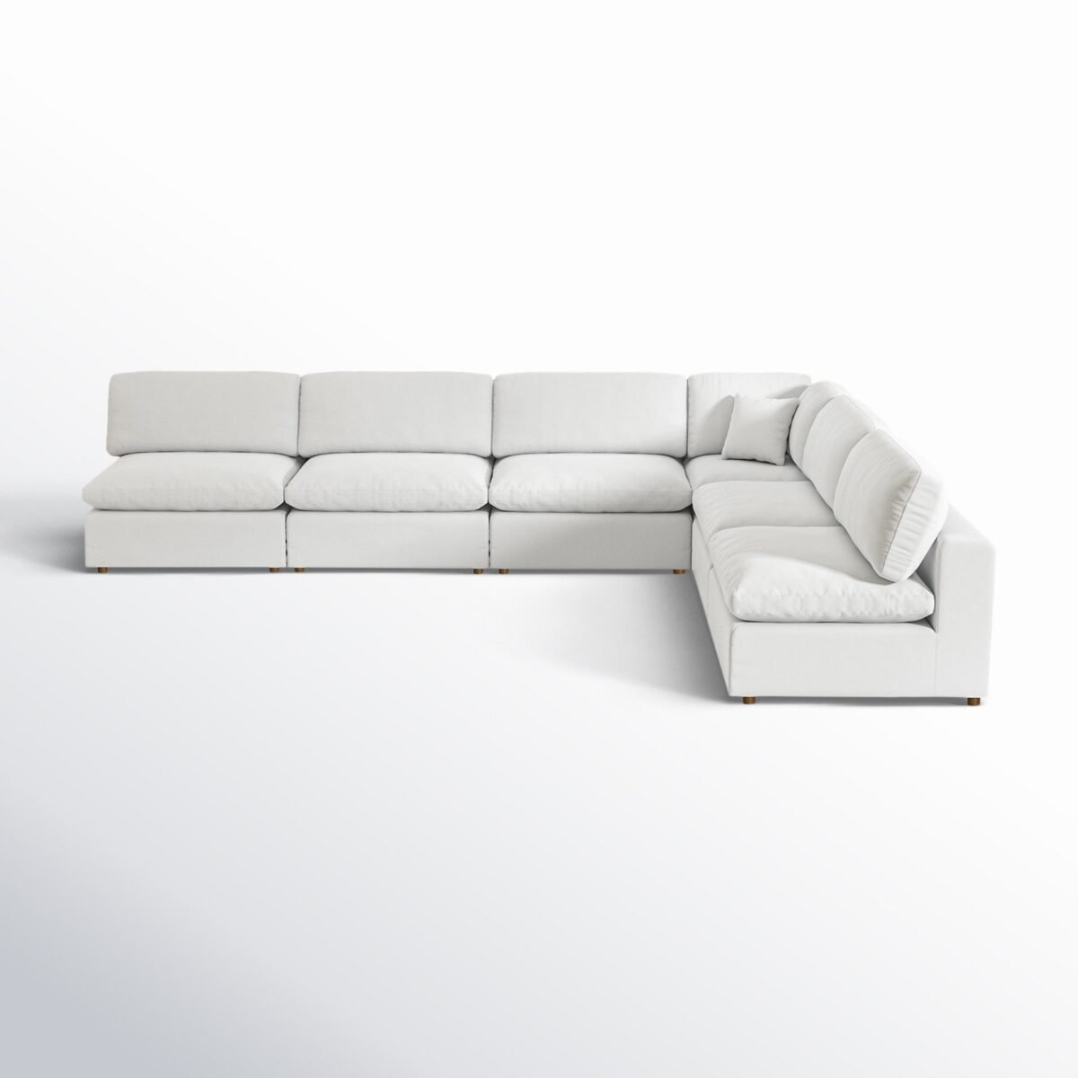 6-Seater Upholstered Sectional Sofa - Image 1
