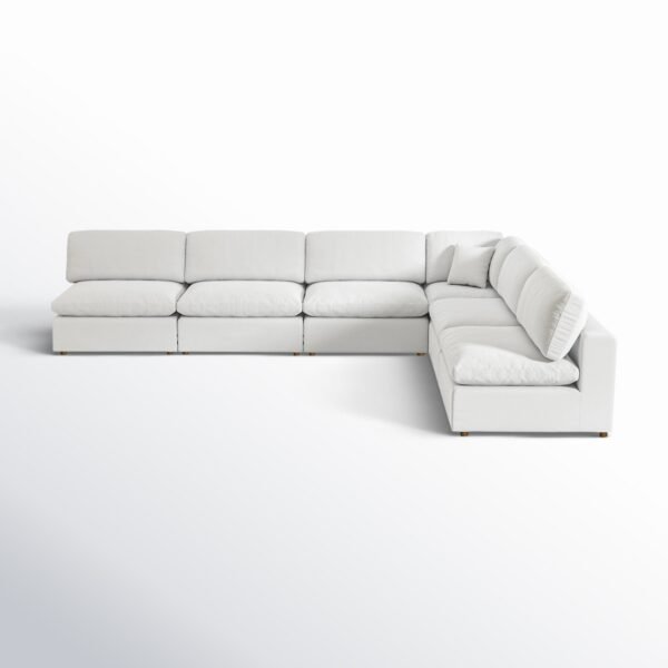 6-Seater Upholstered Sectional Sofa