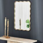 Wall Mirror – Gold (60 × 91 cm)