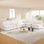 6-Seater Upholstered Sectional Sofa - Image 5