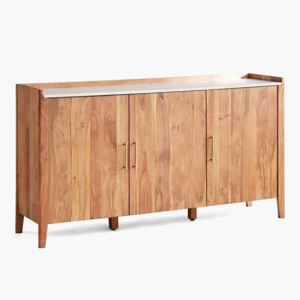 Sideboard Console Table – Marble Top Edition