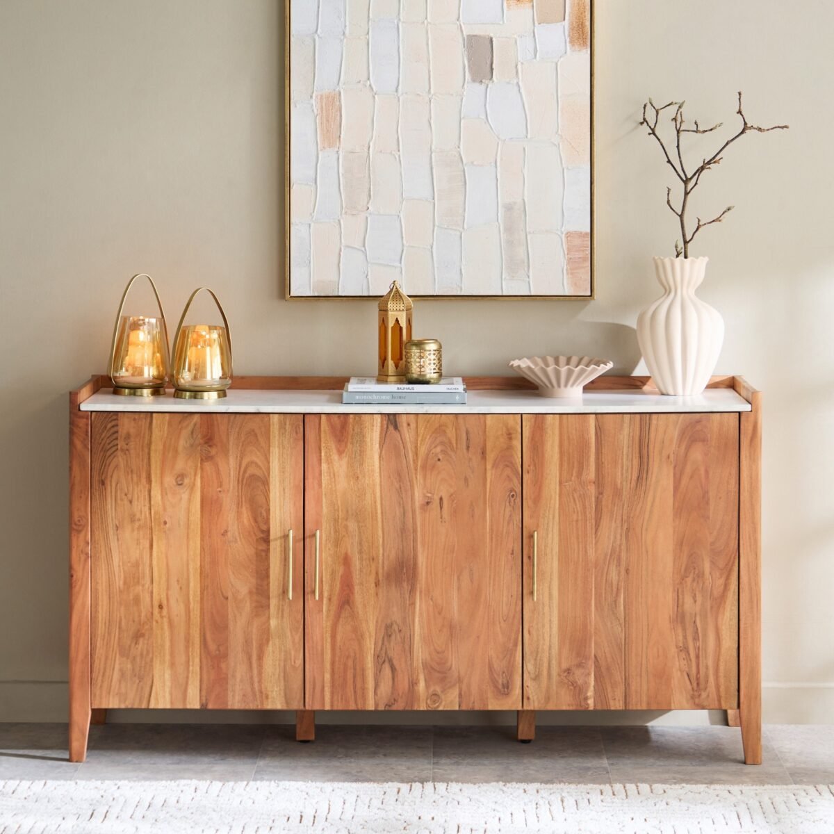 Sideboard Console Table – Marble Top Edition - Image 3
