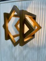 Elegant Wooden Chandelier – 3-Light Pendant Ceiling Lamp - Image 2