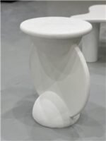 Side Table Made of Wood & Gypsum