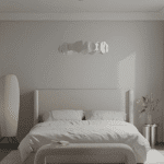 Modern Upholstered Bed with Elegant Headboard