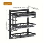 Wall-Mounted Multi-Function Kitchen Rack with Chopstick Cage & Knife/Board Holder - Image 3