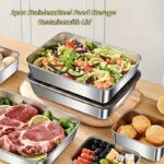 3-Piece Stainless Steel Food Storage Containers Set with Lids - Image 4