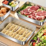 3-Piece Stainless Steel Food Storage Containers Set with Lids - Image 7
