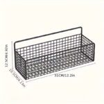 2-Piece Wall-Mounted Carbon Steel Storage Rack Set (No-Drill) - Image 4