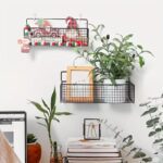 2-Piece Wall-Mounted Carbon Steel Storage Rack Set (No-Drill) - Image 2