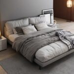 Modern Bedroom Set with Bed and Nightstands