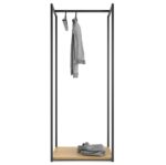 Clothing Stand with Back Panel – Modern Floor Hanger (160 cm)