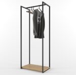 Clothing Stand with Back Panel – Modern Floor Hanger (160 cm) - Image 2