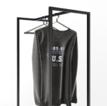 Clothing Stand with Back Panel – Modern Floor Hanger (160 cm) - Image 6