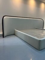 Modern Upholstered Bed – Curved Headboard Design (Queen & King) - Image 4