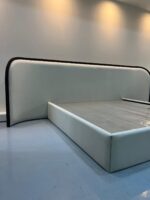 Modern Upholstered Bed – Curved Headboard Design (Queen & King) - Image 5