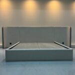 Upholstered Platform Bed With Background