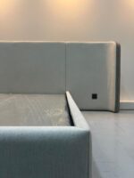 Upholstered Platform Bed With Background - Image 5