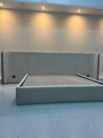 Upholstered Platform Bed With Background - Image 4