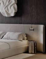 Elegant Bed With Extended Headboard - Image 2