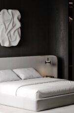 Elegant Bed With Extended Headboard - Image 3