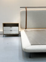 Upholstered Platform Bed With Metal - Image 3