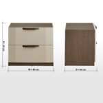 Contemporary Bedside Night Table - Image 2