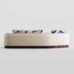 Santorini Curved 3-Seater Sofa - Image 3