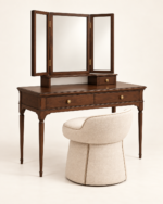 Walnut Bedroom Set – Poster Bed, Bedside Table & Dressing Table - Image 8