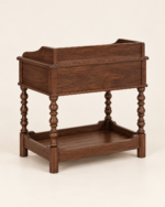 Walnut Bedroom Set – Poster Bed, Bedside Table & Dressing Table - Image 6