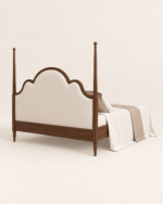 Walnut Bedroom Set – Poster Bed, Bedside Table & Dressing Table - Image 3