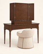 Walnut Bedroom Set – Poster Bed, Bedside Table & Dressing Table - Image 9