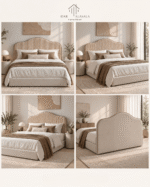 Upholstered Bed Qatar | Fluted Arch Headboard | Dar Al Asala - Image 2