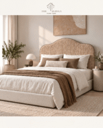 Upholstered Bed Qatar | Fluted Arch Headboard | Dar Al Asala - Image 4