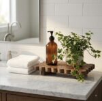 Home Decor Rack — 100% Original Solid Wood Scalloped Riser Tray - Image 4