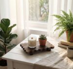 Home Decor Rack — 100% Original Solid Wood Scalloped Riser Tray - Image 7
