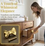 Bow Drawer Handle — Solid Brass Cabinet Knob - Image 5